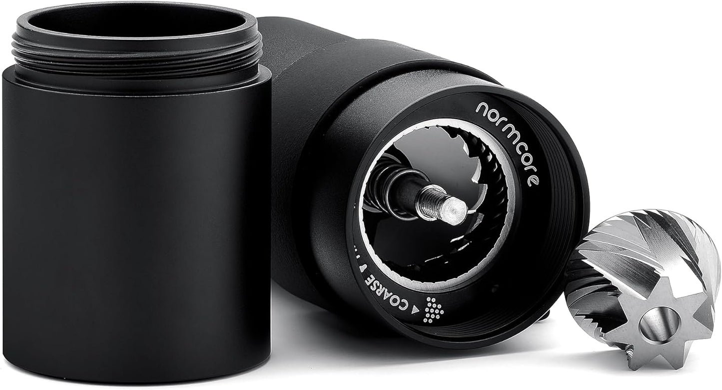 Normcore Manual Coffee Grinder V3 - Hand Coffee Grinder with Stainless Steel 38mm Contemporary Conical Burr - Adjustable Settings - For Aeropress, Espresso, Pour over, French Press