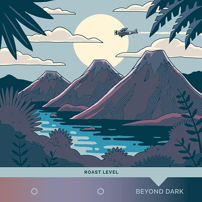 Stone Creek Coffee Dark Roast Whole Bean Coffee – 12 Ounce (Pack of 1) – Smooth Fresh Roasted Coffee Beans with Dark Chocolate Tasting Notes, 3 Volcanoes Dark Guatemala