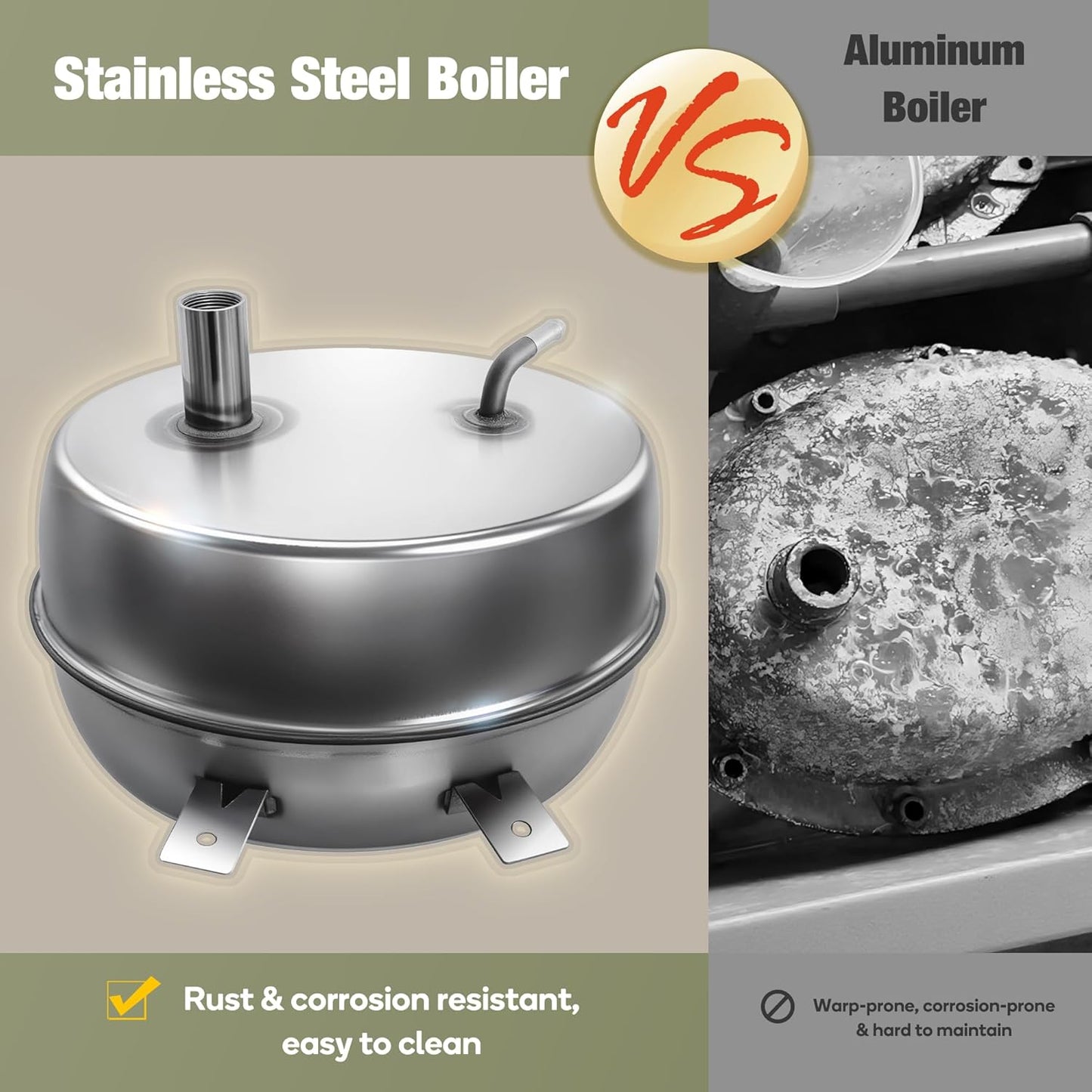 Newbealer Heavy-Duty Steam Cleaner for Home, Stainless Steel Boiler, Steam Mop with 20-Piece Accessories, Max 5 Bar, Multi-Purpose Steamer for Floors, Cars, Furniture, Upholstery, and More