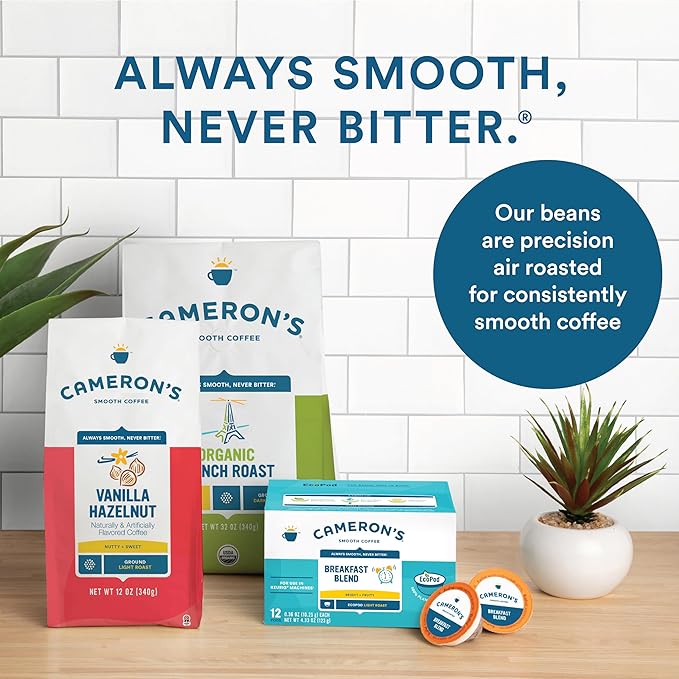 Cameron's Coffee Roasted Whole Bean Coffee, Flavored, Highlander Grog, 4 Pound