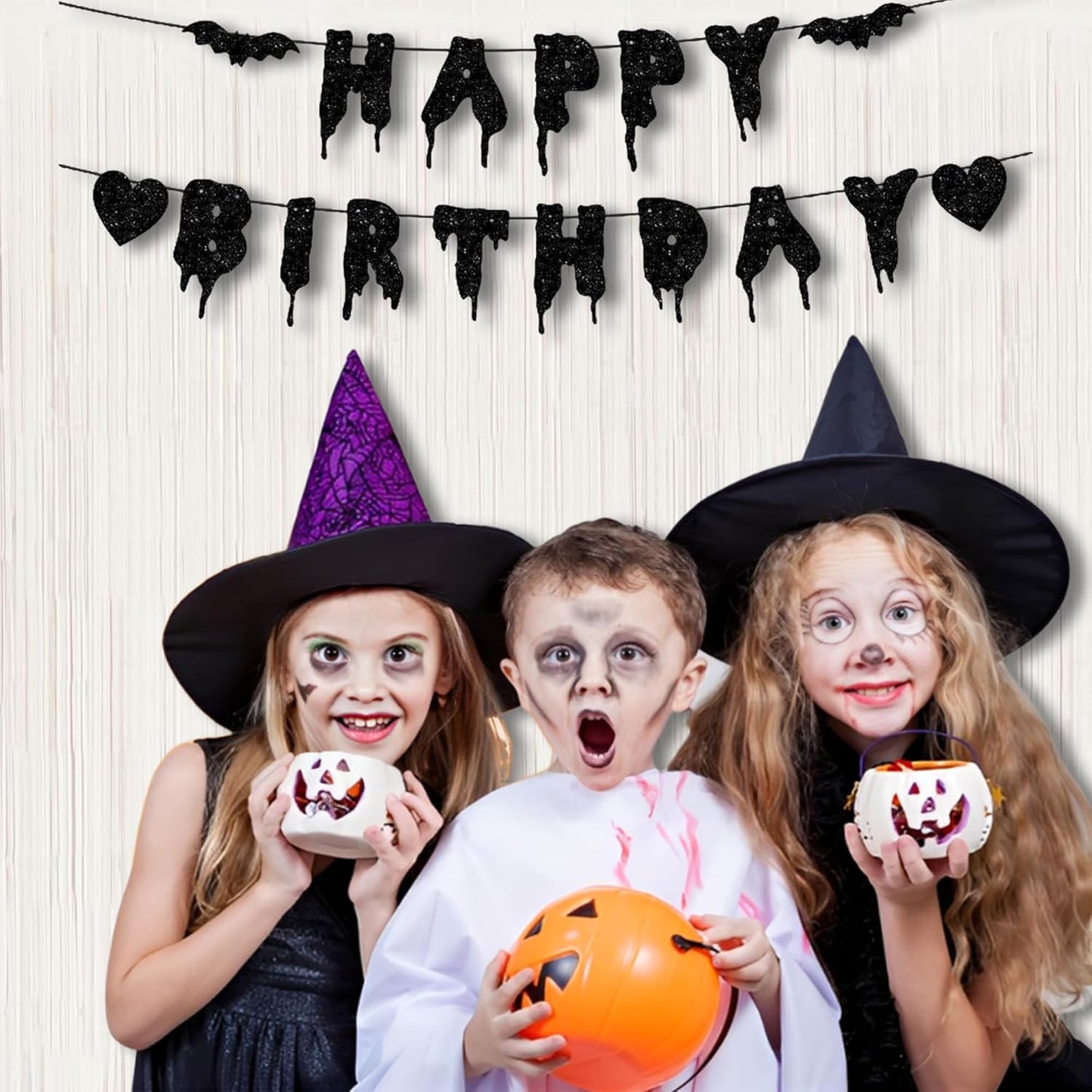 BRAVESHINE Tinsel Photo Backdrop Curtains - 2 Pack 3.2x8.2ft White Foil Fringe Streamer Curtain for Halloween/Boo Day/Valentine’s/Birthday/Christmas/Engagement/Bridal Shower Party Supplies Decorations