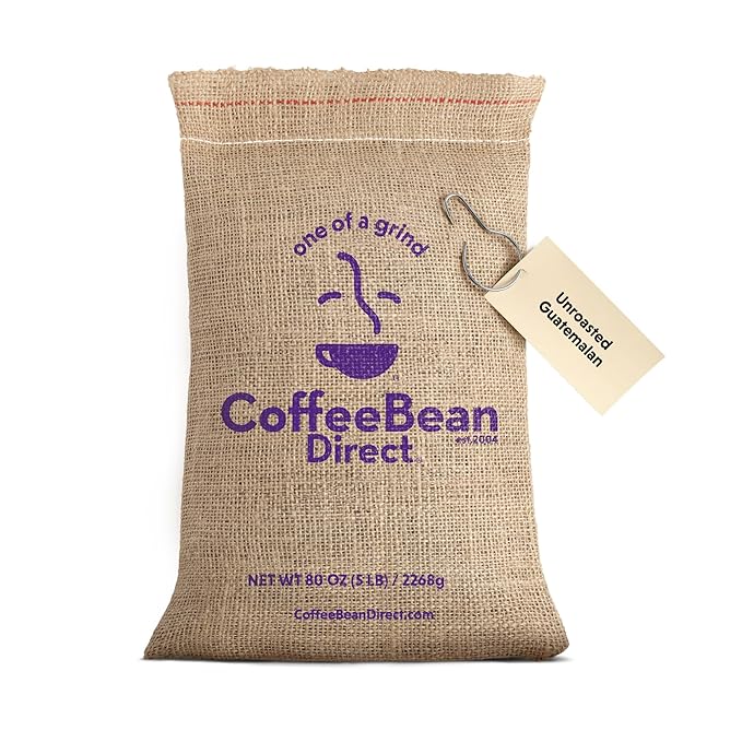 Coffee Bean Direct Unroasted Guatemalan, 5 Pound (Pack of 1)