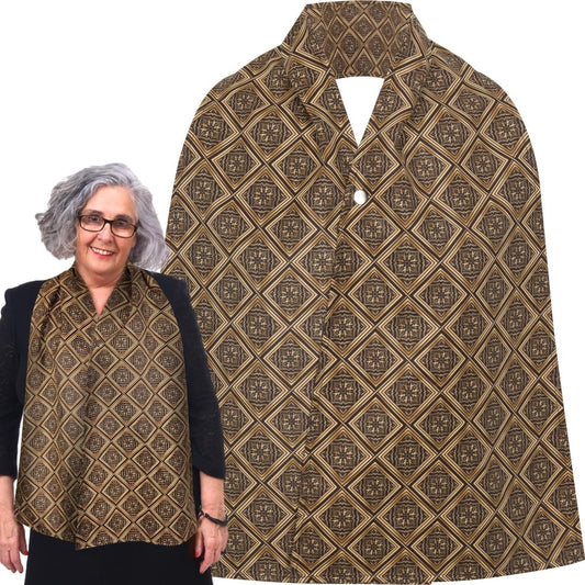 Adult Bib Scarf - Dignified Alternative to Bibs | Washable and Reusable Clothing Protectors for Eating