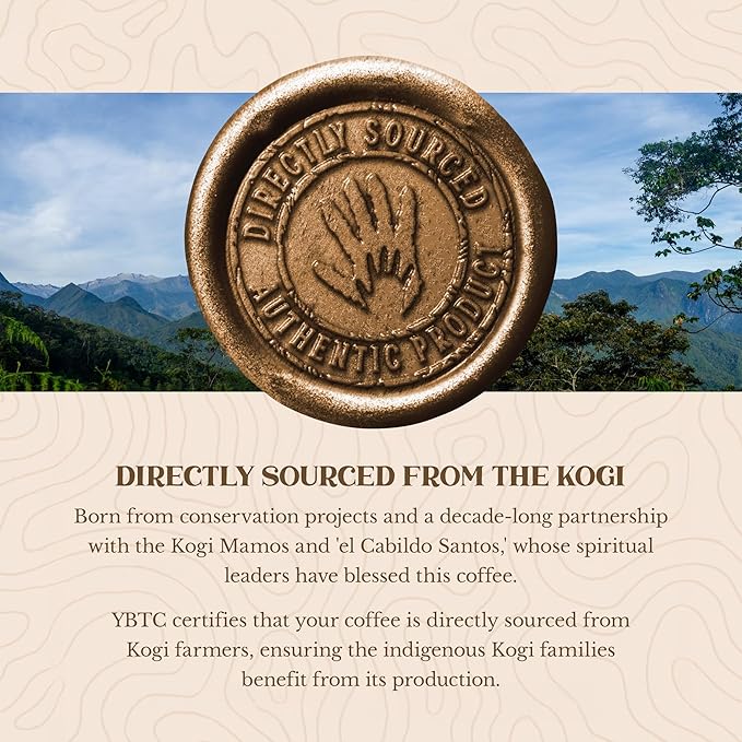 The Younger Brothers Trading Co. Kogi Coffee | Indigenous Wild Grown Whole Bean | Ethically Sourced Single Origin Colombian Coffee | Kogi Medium Roast (35.2 Ounce (Pack of 5)