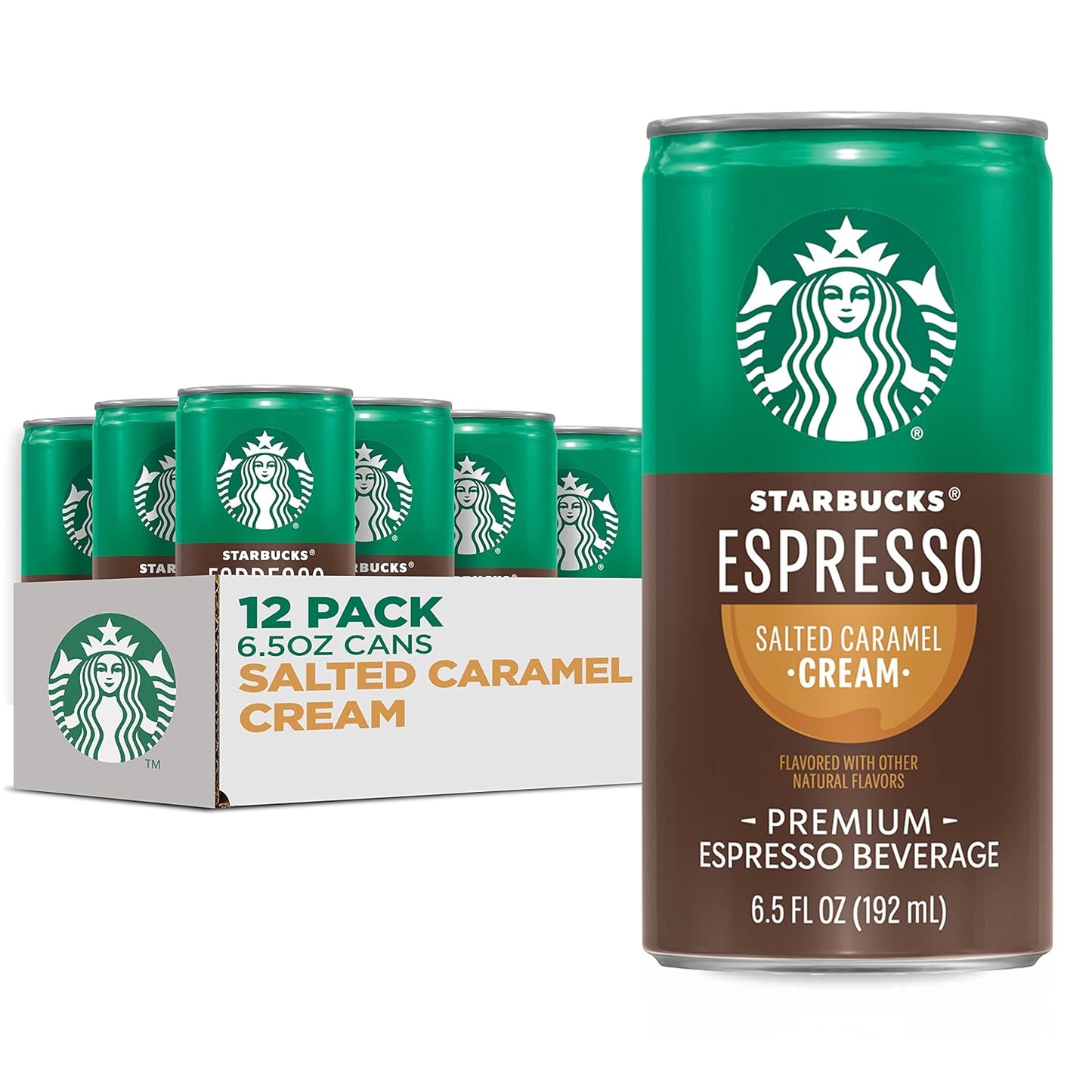 Starbucks Doubleshot, Salted Caramel, 6.5 Ounce, 12 Count (Packaging May Vary)