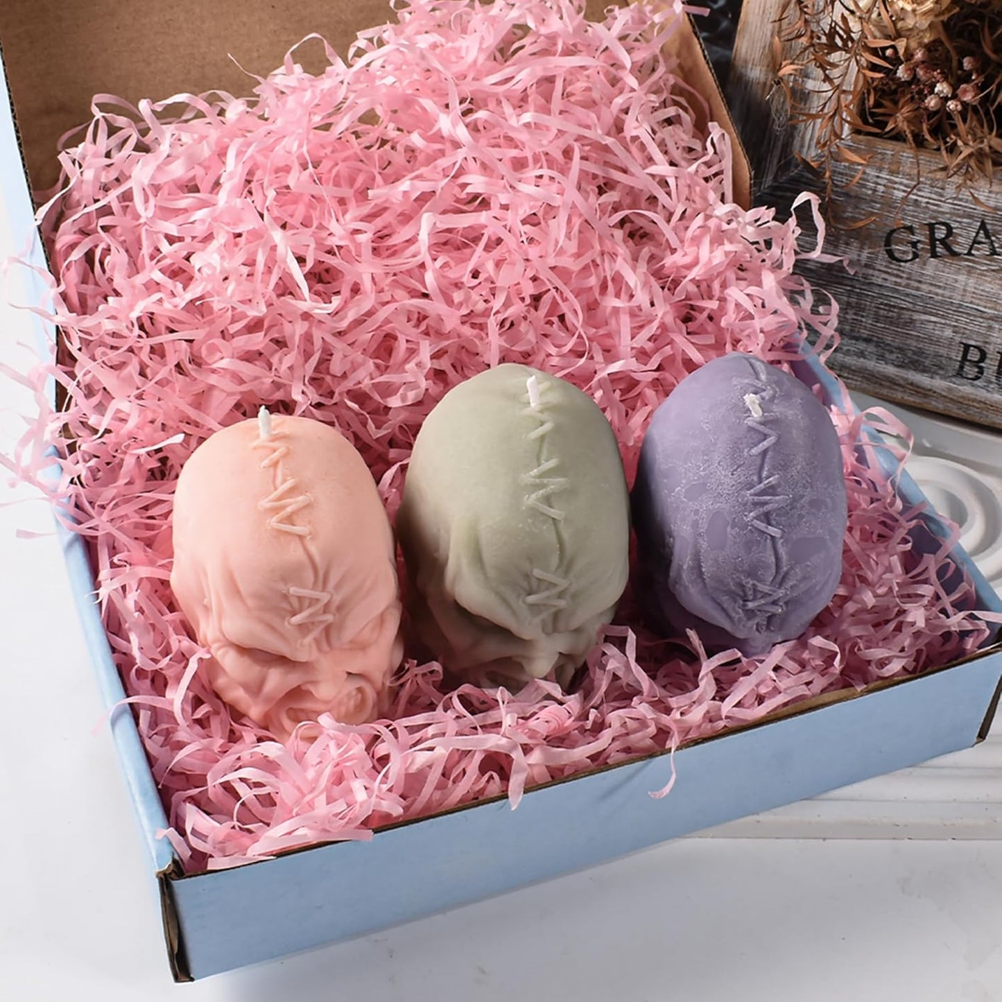 Silicone Skull Head Mold - Silicone Resin Casting Molds for Candle & Resin & Soap Craft Supplies