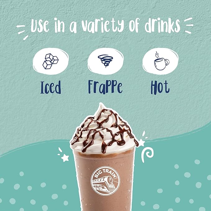 Big Train Low Carb Mocha Blended Ice Coffee Beverage Mix, 1.85 Pound (Pack of 1)