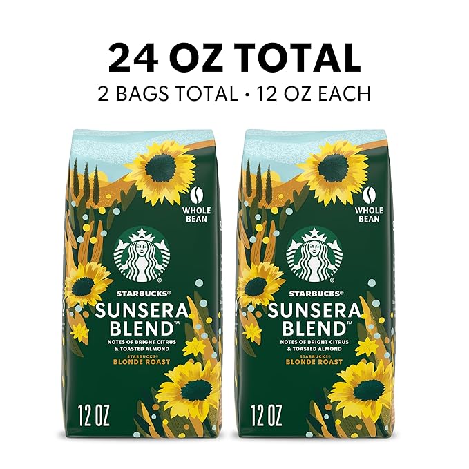 Starbucks Whole Bean Coffee, Sunsera Blend, 100% Arabica, 2 Bags, 24 Oz (1.5 lb) Total
