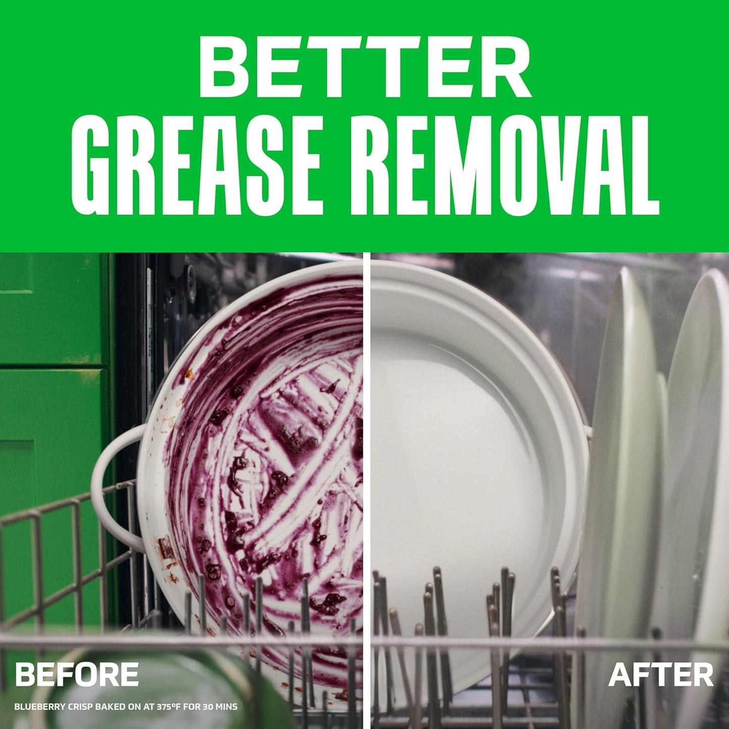 Cascade Free & Clear Dishwasher Pods, Dishwasher Detergent, Dish Detergent Soap, Lemon Essence, 47 Count