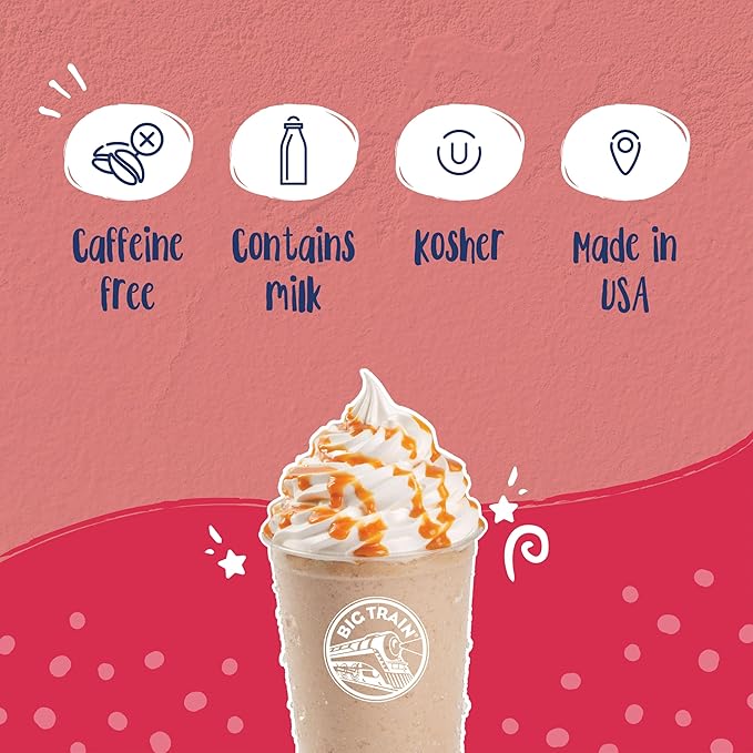 Big Train Blended Crème No Sugar Added Vanilla Smoothie Base Mix, 3.5 Pound (Pack of 1)