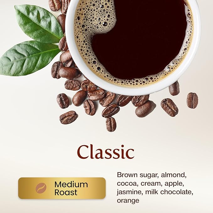 KONA EARTH 100% Kona Coffee, Classic Medium Roast, Whole Bean, 1 lb (16oz) Farm-Direct, Authentic Hawaiian Kona Coffee beans from Hawaii’s Big Island, Micro-Batch-Roasted