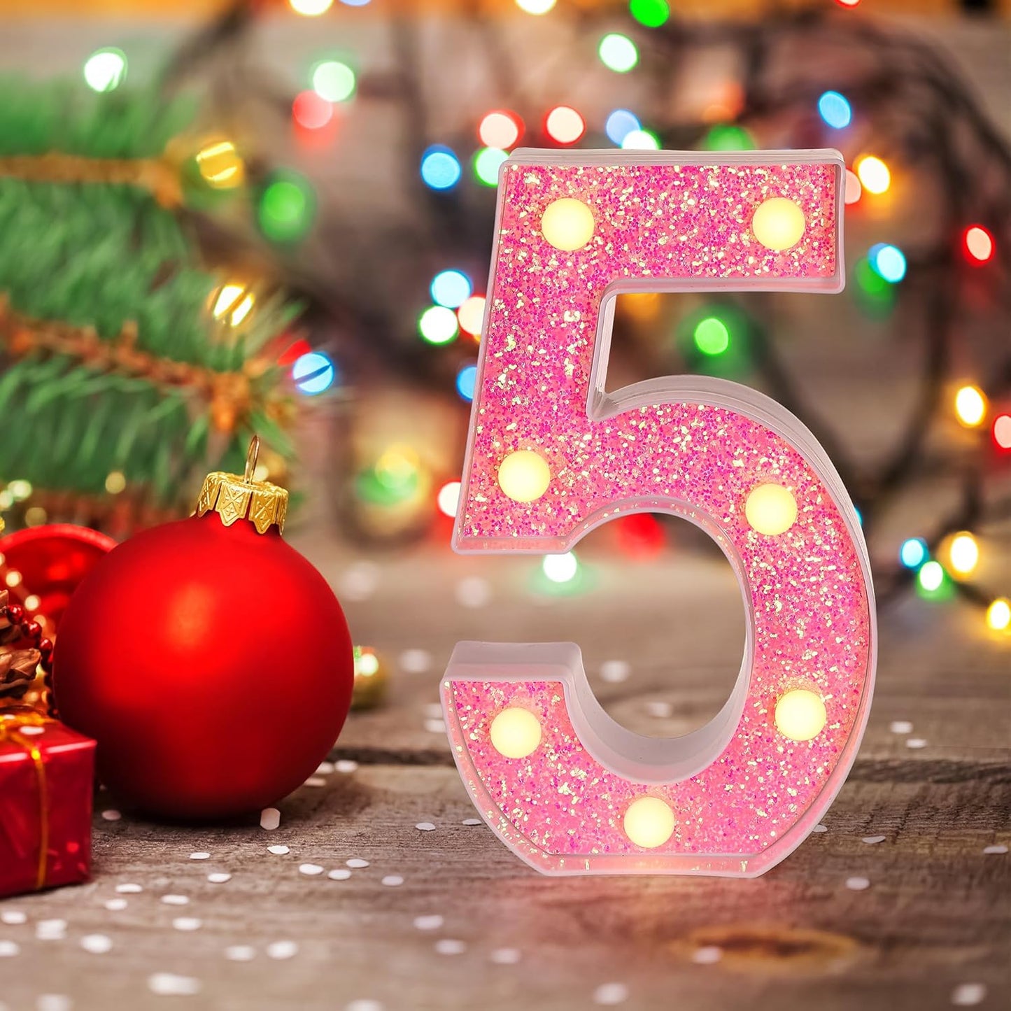 Foaky Pink Light up Letters，Pink Party Decorations,Girls Room Decor,Glitter Marquee Numbers,Alphabet Letter Sign for Night Light Birthday Party Girls Gifts, Home Bar Decoration (1)