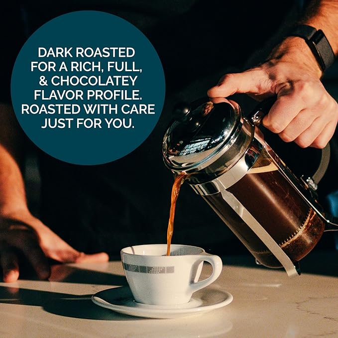 Stone Creek Coffee Dark Roast Whole Bean Coffee – 12 Ounce (Pack of 1) – Smooth Fresh Roasted Coffee Beans with Dark Chocolate Tasting Notes, 3 Volcanoes Dark Guatemala